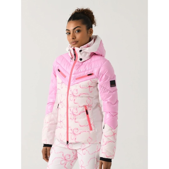 🎀ONE LEFT🎀 BOGNER FIRE + ICE X LOVESHACKFANCY FARINA SKI JACKET - Picture 3 of 12